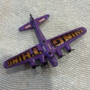Marvel toy airplane purple